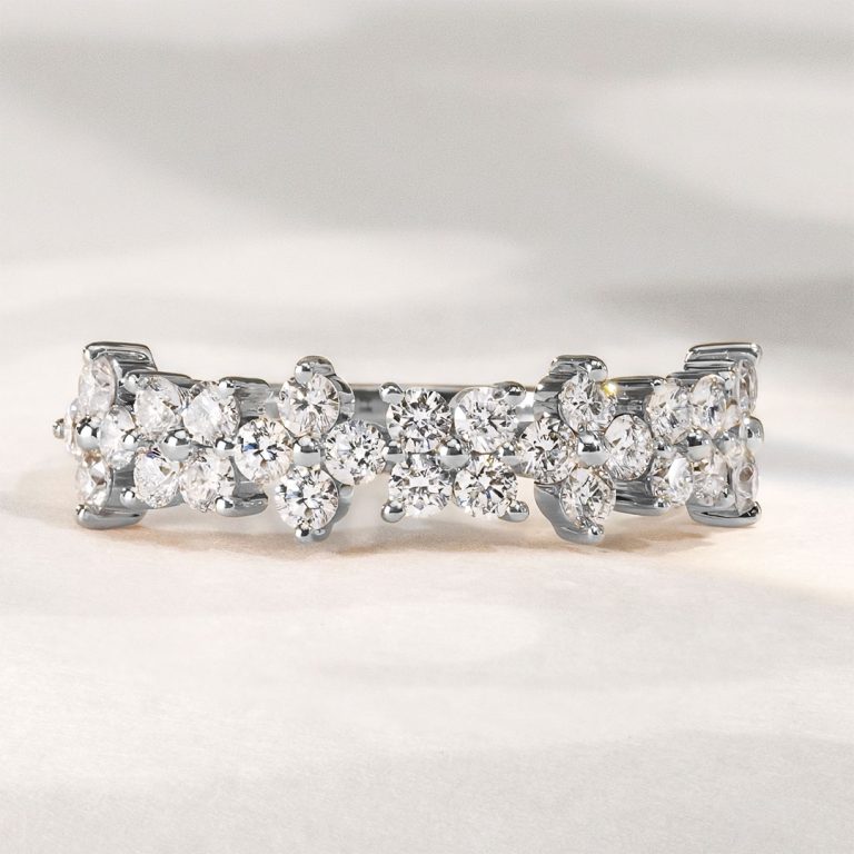 Alliance éternité En Argent Massif 925 - Diamants Zirconia Cubique 2 Mm - Taille Ajustable 48 à 62 - Dolly-Bijoux