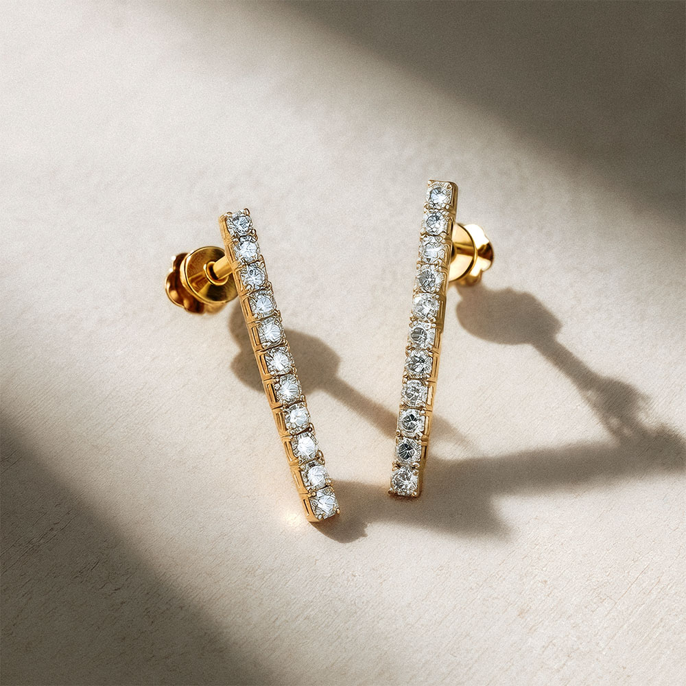 Boucles d'oreilles Rivière