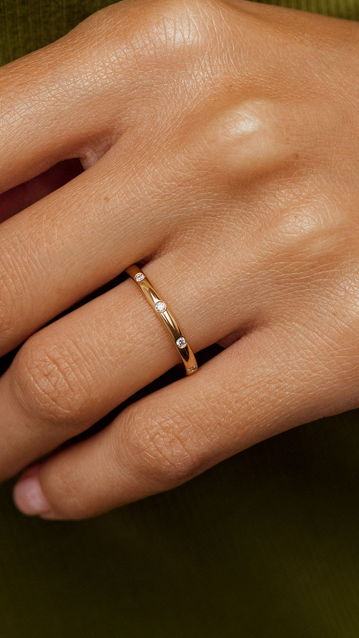 Diamant Rond Alliance Diamant Serti Clos Alliance Diamants Serti