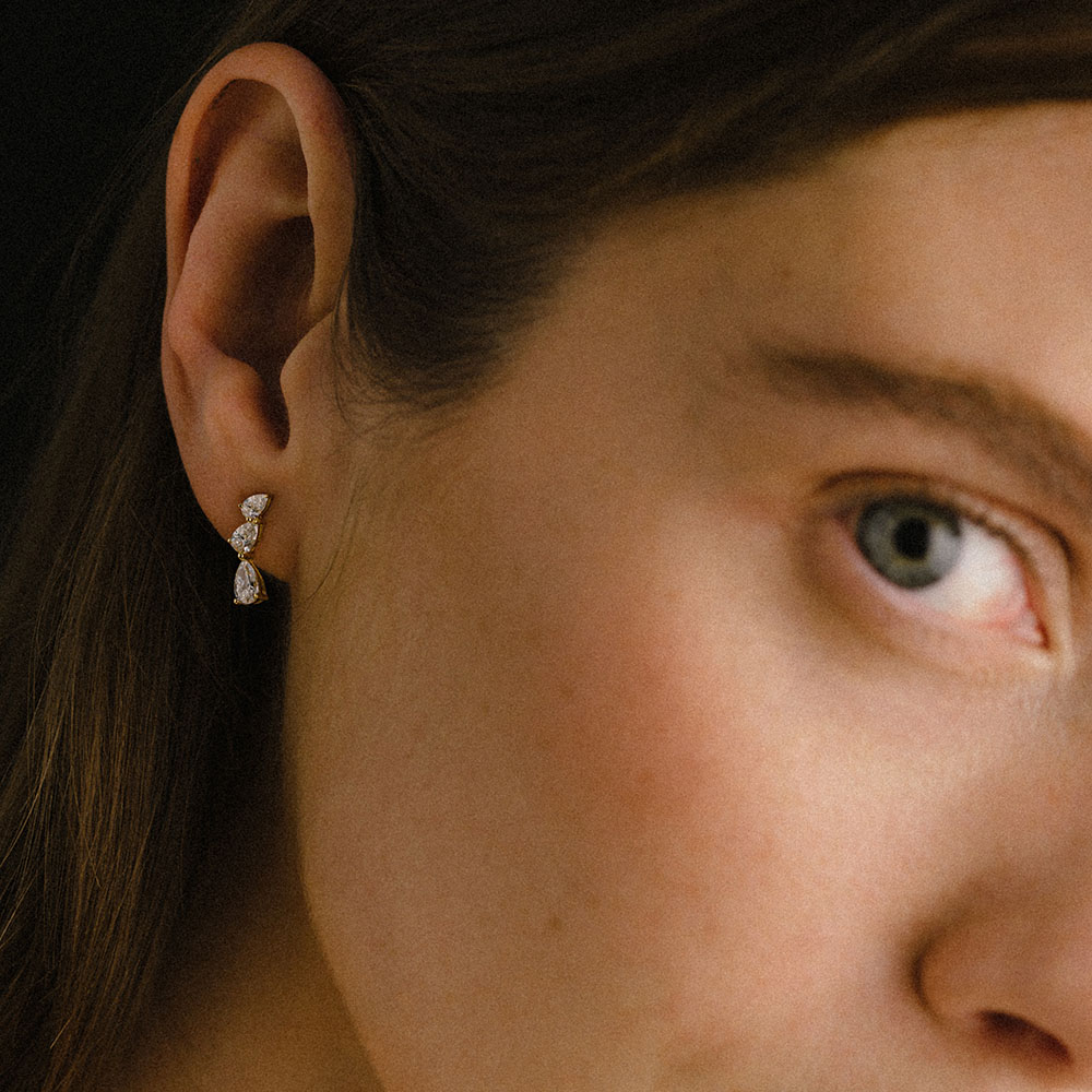 Boucles d’oreilles Audacieuses 3 Poires