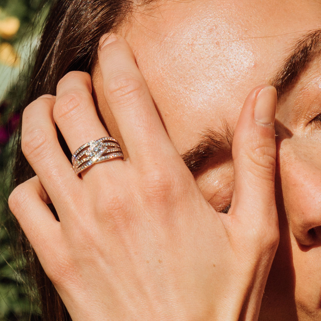 Bague Étincelante taille brillant Maison Amantys