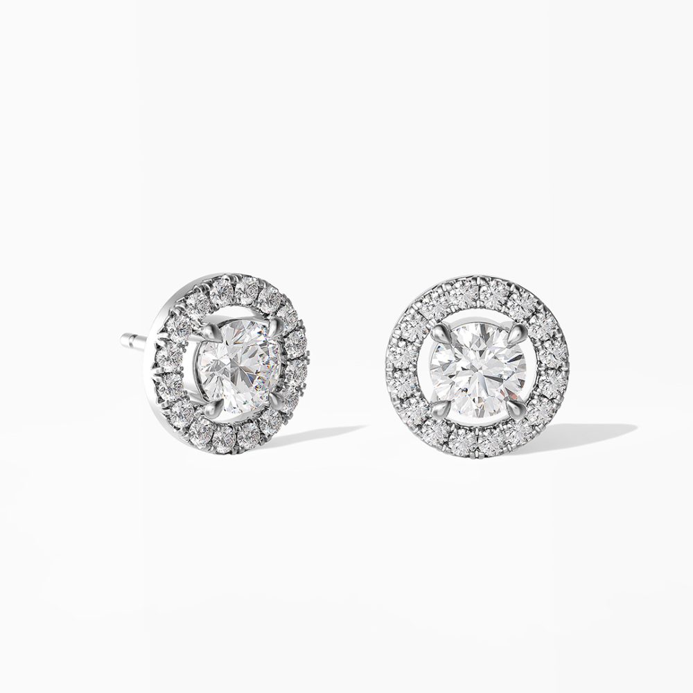 Boucles d'oreilles en diamants modèle Délicate de la Maison Amantys